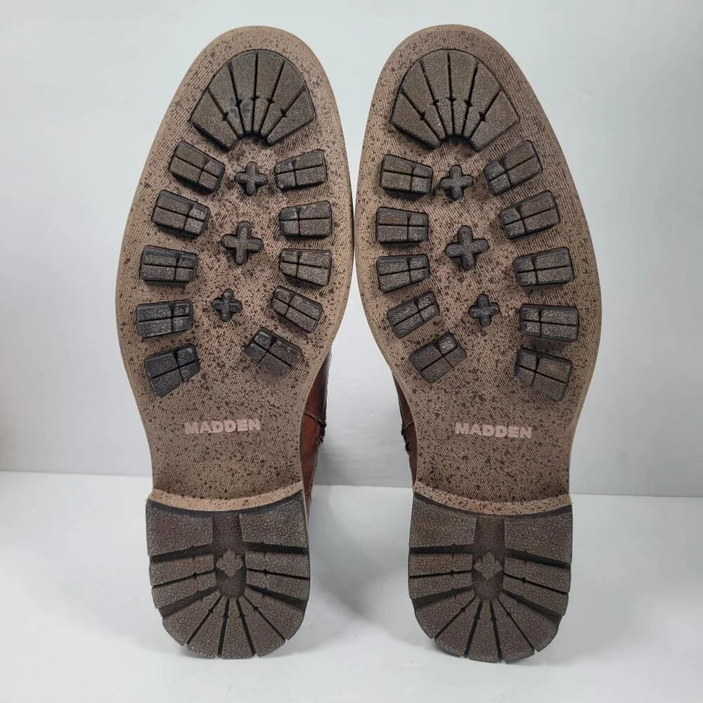 Madden Men's M-Bunsin Brown Combat Boots US Size 11.5 - Picture 7 of 12